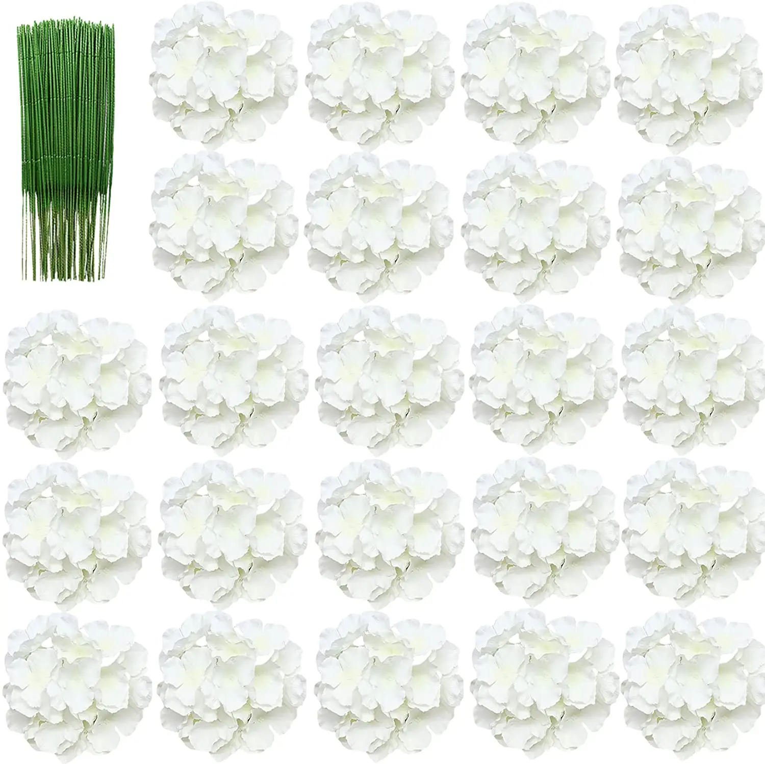 Florist Supply Bulk - 8 inch grote zijden hortensia-koppen, kunstbloemenkoppen