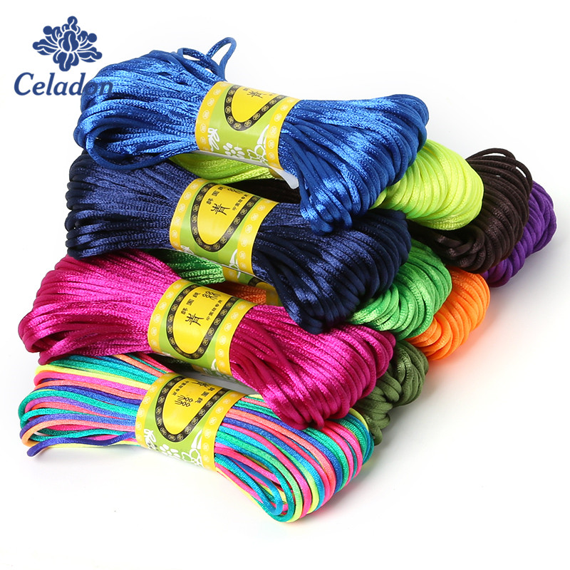 Ribbon Wired Satin - 2Mm 20Meter Zacht Satijn Rattail Zijde