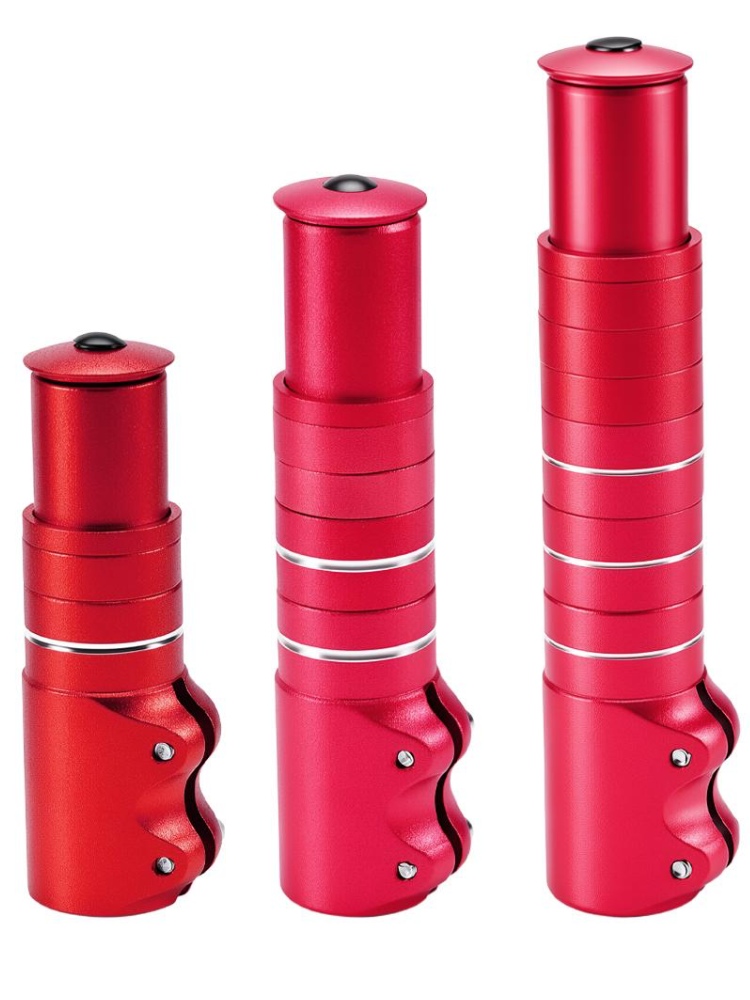 Stem Extender Tube - Verstelbare fietsstuurpenverlenger, 120/155/185 mm stuurverhoger voor