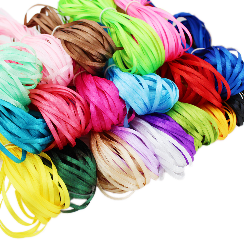 Ribbon Wired Satin - (40 meter/lot) 1/8' (3mm) Enkelzijdig satijnen