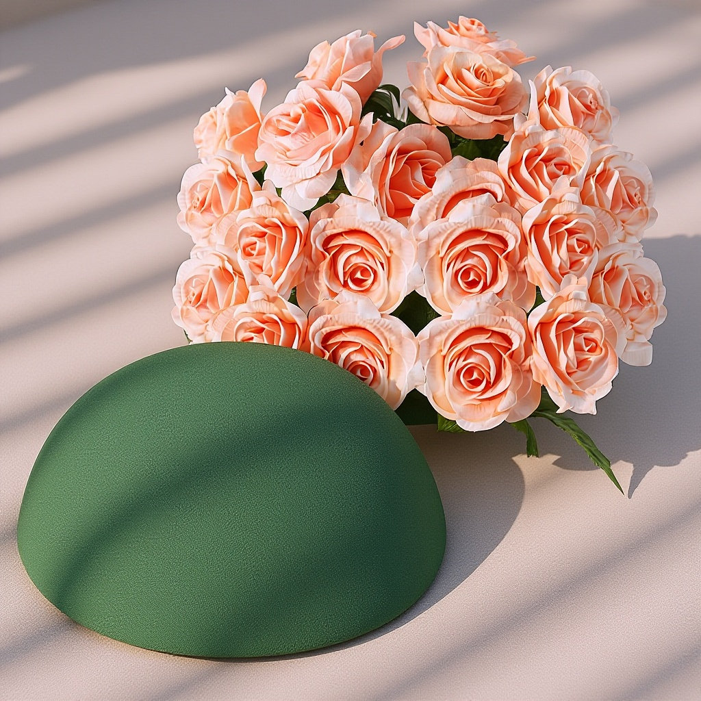 Floral Foam Oasis - 2 stuks groene halfronde bloemige droge