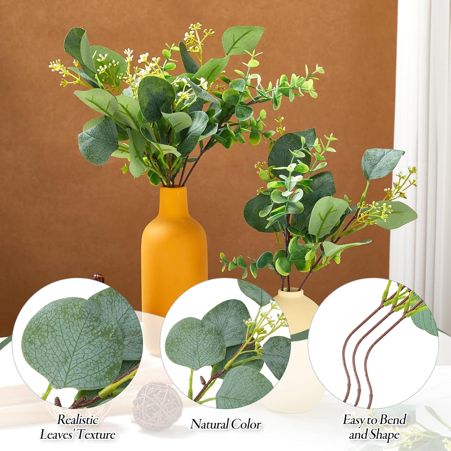 50 STKS Faux Eucalyptus Stenge - Floral Foam Oasis recensie en prijs