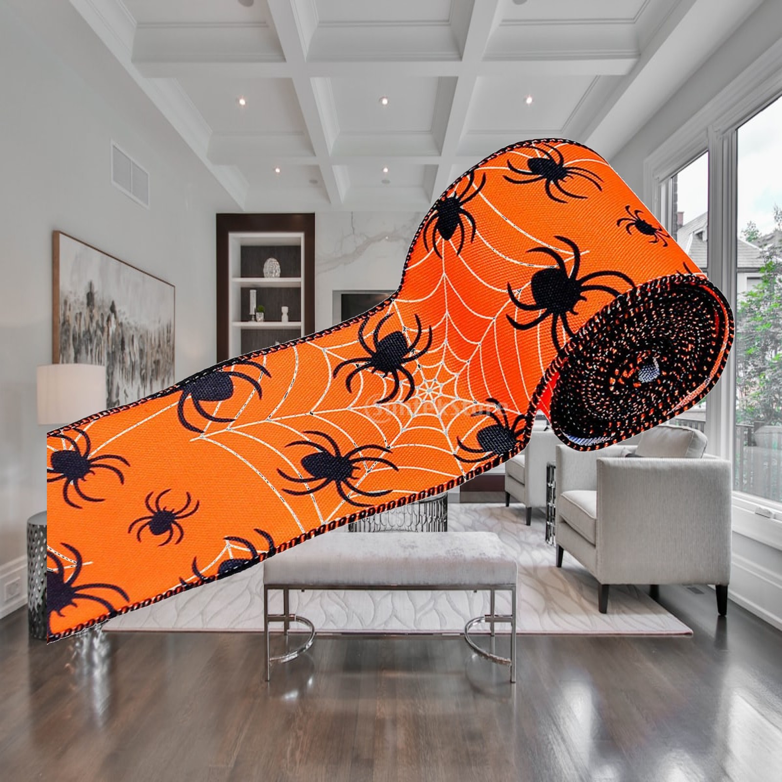Halloween lint met draadrand,  - Ribbon Wired Satin recensie en prijs