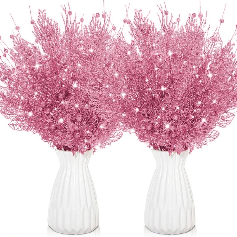 12 stuks roze kerstboom decora - Florist Supply Bulk recensie en prijs