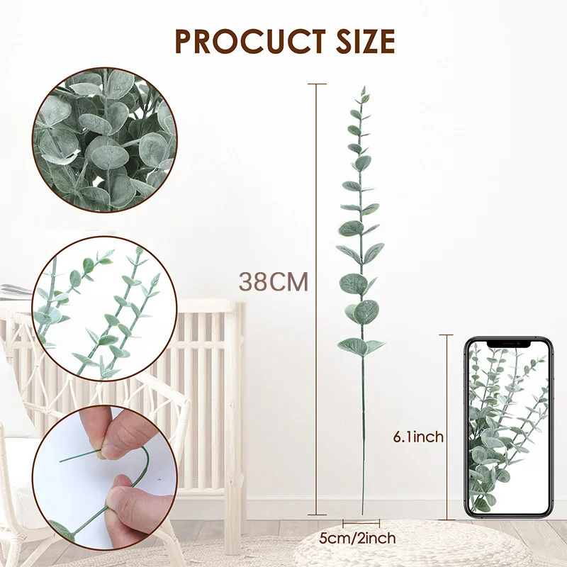 10 stks 38 cm Eucalyptus Steng - Florist Supply Bulk recensie en prijs