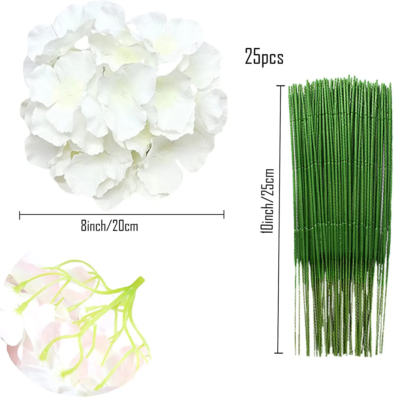 8 inch grote zijden hortensia- - Florist Supply Bulk recensie en prijs