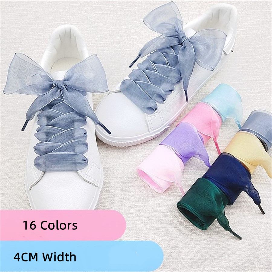 1 paar 4 cm brede organza scho - Ribbon Wired Satin recensie en prijs