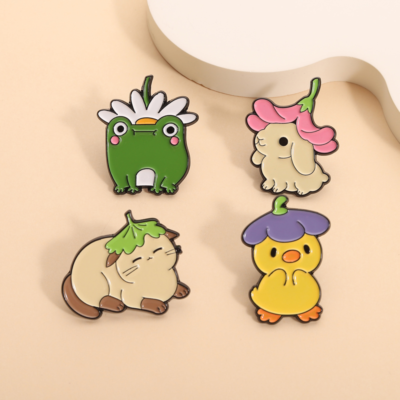 Bloemen Blad Hoed Emaille Pins - Flower Frog Pin recensie en prijs