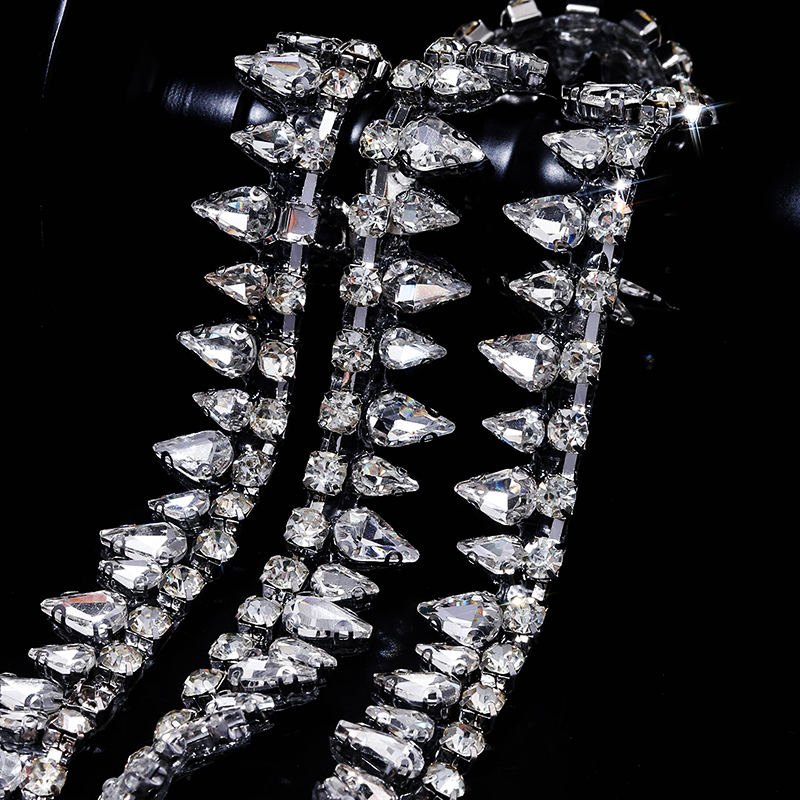 1Yard Crystal Rhinestone Borde - Ribbon Wired Satin recensie en prijs